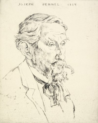 Portrait of Joseph Pennell by Emil Orlik